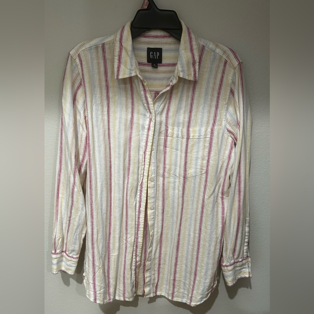 GAP Multicolor Striped Button Down Shirt